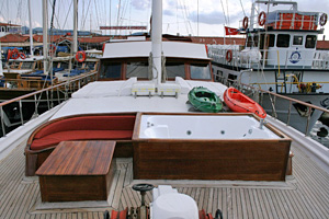 Gullet boat in Turkey